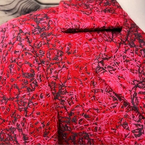 LAFAYETTE 148 New York Pink Textured Wool Blend Blazer Jacket Size 4 - Picture 5 of 12